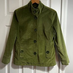 Lady Hathaway Green Velour Jacket Size Medium